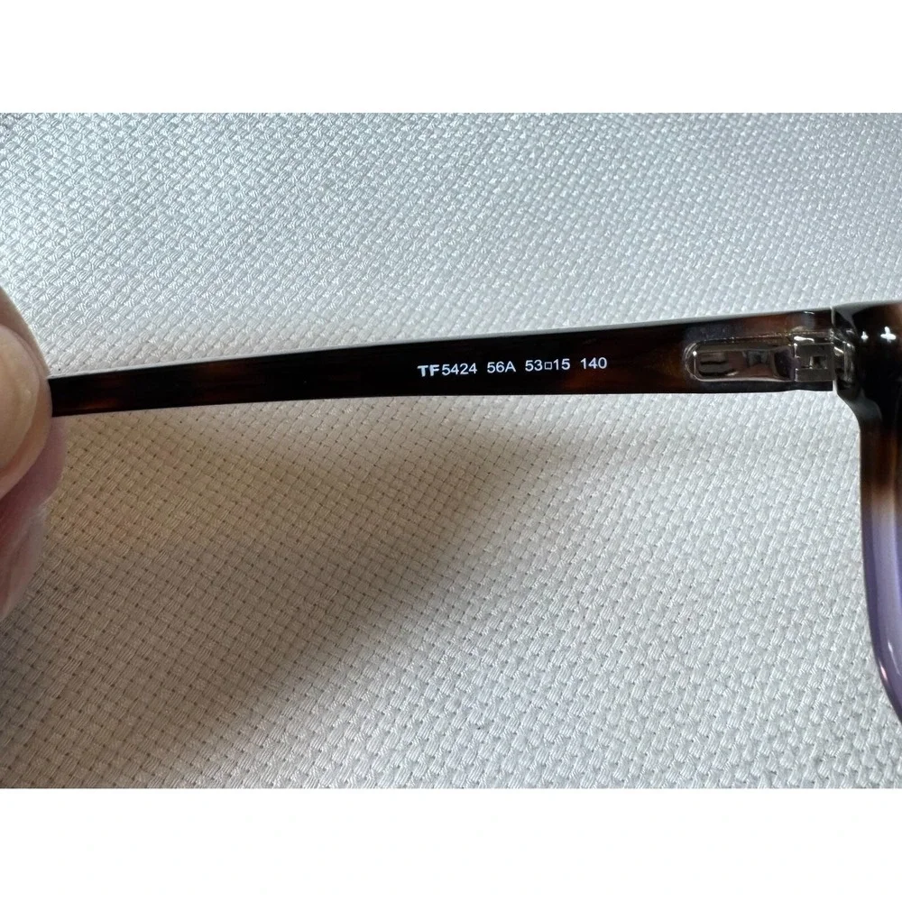 Tom Ford 5424 056A Light Havana Purple‎ Eyeglasses TF5424 056A 53mm; Frames Only